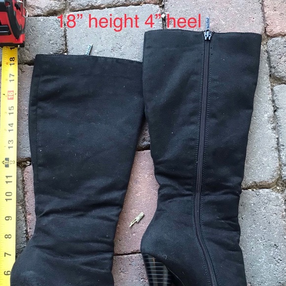 Micheal Antonio’s Black high heel boot - Picture 2 of 7